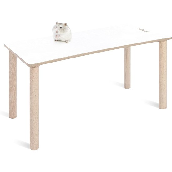 Niteangel Wooden Hamster Play Platform for Syrian Dwarf Hamsters, Gerbils, Mice, Degus or Other Small Pets: 30L x 21W x 15H cm, Burlywood Niteangel Wooden Hamster Play Platform for Syrian Dwarf Hamsters, Gerbils, Mice, Degus or Other Small Pets: 30L x 21W x 15H cm, Burlywood