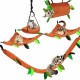 Norhogo 5-Piece Small Animals Jungle Hanging Cage Toy Hammock Pet Hammock Swing Toy Set for Hamster Guinea Pig Chinchilla Bird Squirrel Rabbit Norhogo 5-Piece Small Animals Jungle Hanging Cage Toy Hammock Pet Hammock Swing Toy Set for Hamster Guinea Pig Chinchilla Bird Squirrel Rabbit