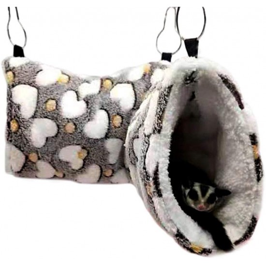 Oncpcare Hanging Tunnel for Small Animals Hanging Hamster Toy Sugar Glider Hammock Cage Accessories Bedding for Chinchilla Ferret Squirrel Guinea Pig Rat Play and Sleep Oncpcare Hanging Tunnel for Small Animals Hanging Hamster Toy Sugar Glider Hammock Cage Accessories Bedding for Chinchilla Ferret Squirrel Guinea Pig Rat Play and Sleep