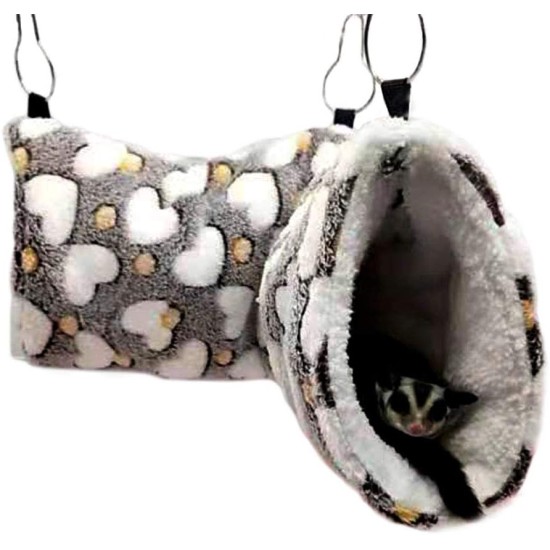 Oncpcare Hanging Tunnel for Small Animals Hanging Hamster Toy Sugar Glider Hammock Cage Accessories Bedding for Chinchilla Ferret Squirrel Guinea Pig Rat Play and Sleep Oncpcare Hanging Tunnel for Small Animals Hanging Hamster Toy Sugar Glider Hammock Cage Accessories Bedding for Chinchilla Ferret Squirrel Guinea Pig Rat Play and Sleep