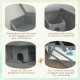 PawHut Hamster Cage Rodent Cage Small Animal Hutch Wooden Mouse Cage with Stairs Small Animal Cage Rodent Villa Three Tier PVC Natural Wood 115 x 57 x 55 cm PawHut Hamster Cage Rodent Cage Small Animal Hutch Wooden Mouse Cage with Stairs Small Animal Cage Rodent Villa Three Tier PVC Natural Wood 115 x 57 x 55 cm