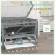 PawHut Hamster Cage Rodent Cage Small Animal Hutch Wooden Mouse Cage with Stairs Small Animal Cage Rodent Villa Three Tier PVC Natural Wood 115 x 57 x 55 cm PawHut Hamster Cage Rodent Cage Small Animal Hutch Wooden Mouse Cage with Stairs Small Animal Cage Rodent Villa Three Tier PVC Natural Wood 115 x 57 x 55 cm