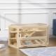 PawHut Hamster Cage Rodent Cage Small Animal Hutch Wooden Mouse Cage with Stairs Small Animal Cage Rodent Villa Three Tier PVC Natural Wood 115 x 57 x 55 cm PawHut Hamster Cage Rodent Cage Small Animal Hutch Wooden Mouse Cage with Stairs Small Animal Cage Rodent Villa Three Tier PVC Natural Wood 115 x 57 x 55 cm