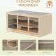 PawHut Hamster Cage Rodent Cage Small Animal Hutch Wooden Mouse Cage with Stairs Small Animal Cage Rodent Villa Three Tier PVC Natural Wood 115 x 57 x 55 cm PawHut Hamster Cage Rodent Cage Small Animal Hutch Wooden Mouse Cage with Stairs Small Animal Cage Rodent Villa Three Tier PVC Natural Wood 115 x 57 x 55 cm