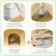 PawHut Hamster Cage Rodent Cage Small Animal Hutch Wooden Mouse Cage with Stairs Small Animal Cage Rodent Villa Three Tier PVC Natural Wood 115 x 57 x 55 cm PawHut Hamster Cage Rodent Cage Small Animal Hutch Wooden Mouse Cage with Stairs Small Animal Cage Rodent Villa Three Tier PVC Natural Wood 115 x 57 x 55 cm
