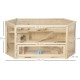 PawHut Hamster Cage Rodent Cage Small Animal Hutch Wooden Mouse Cage with Stairs Small Animal Cage Rodent Villa Three Tier PVC Natural Wood 115 x 57 x 55 cm PawHut Hamster Cage Rodent Cage Small Animal Hutch Wooden Mouse Cage with Stairs Small Animal Cage Rodent Villa Three Tier PVC Natural Wood 115 x 57 x 55 cm