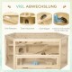 PawHut Hamster Cage Rodent Cage Small Animal Hutch Wooden Mouse Cage with Stairs Small Animal Cage Rodent Villa Three Tier PVC Natural Wood 115 x 57 x 55 cm PawHut Hamster Cage Rodent Cage Small Animal Hutch Wooden Mouse Cage with Stairs Small Animal Cage Rodent Villa Three Tier PVC Natural Wood 115 x 57 x 55 cm