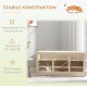 PawHut Hamster Cage Rodent Cage Small Animal Hutch Wooden Mouse Cage with Stairs Small Animal Cage Rodent Villa Three Tier PVC Natural Wood 115 x 57 x 55 cm PawHut Hamster Cage Rodent Cage Small Animal Hutch Wooden Mouse Cage with Stairs Small Animal Cage Rodent Villa Three Tier PVC Natural Wood 115 x 57 x 55 cm