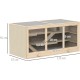 PawHut Hamster Cage Rodent Cage Small Animal Hutch Wooden Mouse Cage with Stairs Small Animal Cage Rodent Villa Three Tier PVC Natural Wood 115 x 57 x 55 cm PawHut Hamster Cage Rodent Cage Small Animal Hutch Wooden Mouse Cage with Stairs Small Animal Cage Rodent Villa Three Tier PVC Natural Wood 115 x 57 x 55 cm