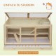 PawHut Hamster Cage Rodent Cage Small Animal Hutch Wooden Mouse Cage with Stairs Small Animal Cage Rodent Villa Three Tier PVC Natural Wood 115 x 57 x 55 cm PawHut Hamster Cage Rodent Cage Small Animal Hutch Wooden Mouse Cage with Stairs Small Animal Cage Rodent Villa Three Tier PVC Natural Wood 115 x 57 x 55 cm