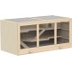 PawHut Hamster Cage Rodent Cage Small Animal Hutch Wooden Mouse Cage with Stairs Small Animal Cage Rodent Villa Three Tier PVC Natural Wood 115 x 57 x 55 cm PawHut Hamster Cage Rodent Cage Small Animal Hutch Wooden Mouse Cage with Stairs Small Animal Cage Rodent Villa Three Tier PVC Natural Wood 115 x 57 x 55 cm