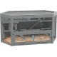 PawHut Hamster Cage Rodent Cage Small Animal Hutch Wooden Mouse Cage with Stairs Small Animal Cage Rodent Villa Three Tier PVC Natural Wood 115 x 57 x 55 cm PawHut Hamster Cage Rodent Cage Small Animal Hutch Wooden Mouse Cage with Stairs Small Animal Cage Rodent Villa Three Tier PVC Natural Wood 115 x 57 x 55 cm