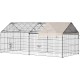 PawHut Outdoor Enclosure, Small Animal Enclosure, Guinea Pig Enclosure, Playpen with Cover, Outdoor Enclosure, Small Animal Enclosure for Small Animals, Steel, 220 x 103 x 103 cm, Beige PawHut Outdoor Enclosure, Small Animal Enclosure, Guinea Pig Enclosure, Playpen with Cover, Outdoor Enclosure, Small Animal Enclosure for Small Animals, Steel, 220 x 103 x 103 cm, Beige