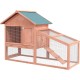 PawHut Small Animal Hutch with Roof Made of Tar Felt Solid Wood Dark Grey + White + Green 90 x 45 x 65 cm PawHut Small Animal Hutch with Roof Made of Tar Felt Solid Wood Dark Grey + White + Green 90 x 45 x 65 cm