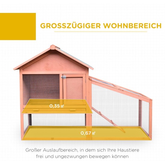 PawHut Small Animal Hutch with Roof Made of Tar Felt Solid Wood Dark Grey + White + Green 90 x 45 x 65 cm PawHut Small Animal Hutch with Roof Made of Tar Felt Solid Wood Dark Grey + White + Green 90 x 45 x 65 cm