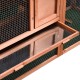 PawHut Small Animal Hutch with Roof Made of Tar Felt Solid Wood Dark Grey + White + Green 90 x 45 x 65 cm PawHut Small Animal Hutch with Roof Made of Tar Felt Solid Wood Dark Grey + White + Green 90 x 45 x 65 cm