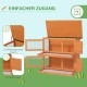 PawHut Small Animal Hutch with Roof Made of Tar Felt Solid Wood Dark Grey + White + Green 90 x 45 x 65 cm PawHut Small Animal Hutch with Roof Made of Tar Felt Solid Wood Dark Grey + White + Green 90 x 45 x 65 cm