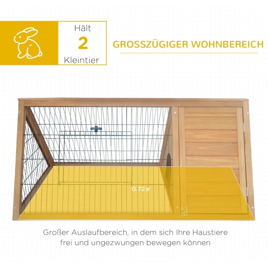 PawHut Small Animal Hutch with Roof Made of Tar Felt Solid Wood Dark Grey + White + Green 90 x 45 x 65 cm PawHut Small Animal Hutch with Roof Made of Tar Felt Solid Wood Dark Grey + White + Green 90 x 45 x 65 cm