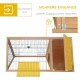 PawHut Small Animal Hutch with Roof Made of Tar Felt Solid Wood Dark Grey + White + Green 90 x 45 x 65 cm PawHut Small Animal Hutch with Roof Made of Tar Felt Solid Wood Dark Grey + White + Green 90 x 45 x 65 cm
