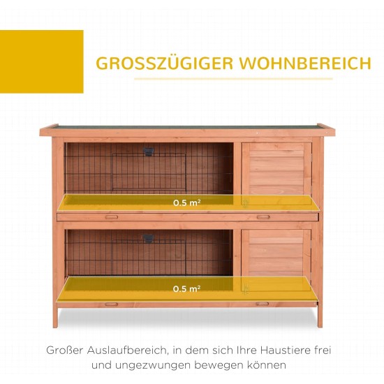 PawHut Small Animal Hutch with Roof Made of Tar Felt Solid Wood Dark Grey + White + Green 90 x 45 x 65 cm PawHut Small Animal Hutch with Roof Made of Tar Felt Solid Wood Dark Grey + White + Green 90 x 45 x 65 cm