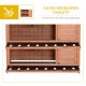 PawHut Small Animal Hutch with Roof Made of Tar Felt Solid Wood Dark Grey + White + Green 90 x 45 x 65 cm PawHut Small Animal Hutch with Roof Made of Tar Felt Solid Wood Dark Grey + White + Green 90 x 45 x 65 cm
