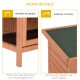 PawHut Small Animal Hutch with Roof Made of Tar Felt Solid Wood Dark Grey + White + Green 90 x 45 x 65 cm PawHut Small Animal Hutch with Roof Made of Tar Felt Solid Wood Dark Grey + White + Green 90 x 45 x 65 cm