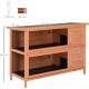 PawHut Small Animal Hutch with Roof Made of Tar Felt Solid Wood Dark Grey + White + Green 90 x 45 x 65 cm PawHut Small Animal Hutch with Roof Made of Tar Felt Solid Wood Dark Grey + White + Green 90 x 45 x 65 cm