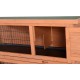 PawHut Small Animal Hutch with Roof Made of Tar Felt Solid Wood Dark Grey + White + Green 90 x 45 x 65 cm PawHut Small Animal Hutch with Roof Made of Tar Felt Solid Wood Dark Grey + White + Green 90 x 45 x 65 cm