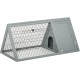 PawHut Small Animal Hutch with Roof Made of Tar Felt Solid Wood Dark Grey + White + Green 90 x 45 x 65 cm PawHut Small Animal Hutch with Roof Made of Tar Felt Solid Wood Dark Grey + White + Green 90 x 45 x 65 cm
