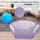 Pawaboo Small Animals Outdoor Enclosure, Waterproof Foldable Rabbit Outdoor Enclosure for Rabbits, Chickens, Kittens, Puppies, Rabbits, Hamsters, Visual Playpen with Mesh Zip and Nylon Base - Green Pawaboo Small Animals Outdoor Enclosure, Waterproof Foldable Rabbit Outdoor Enclosure for Rabbits, Chickens, Kittens, Puppies, Rabbits, Hamsters, Visual Playpen with Mesh Zip and Nylon Base - Green