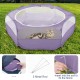 Pawaboo Small Animals Outdoor Enclosure, Waterproof Foldable Rabbit Outdoor Enclosure for Rabbits, Chickens, Kittens, Puppies, Rabbits, Hamsters, Visual Playpen with Mesh Zip and Nylon Base - Green Pawaboo Small Animals Outdoor Enclosure, Waterproof Foldable Rabbit Outdoor Enclosure for Rabbits, Chickens, Kittens, Puppies, Rabbits, Hamsters, Visual Playpen with Mesh Zip and Nylon Base - Green