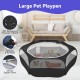 Pawaboo Small Animals Outdoor Enclosure, Waterproof Foldable Rabbit Outdoor Enclosure for Rabbits, Chickens, Kittens, Puppies, Rabbits, Hamsters, Visual Playpen with Mesh Zip and Nylon Base - Green Pawaboo Small Animals Outdoor Enclosure, Waterproof Foldable Rabbit Outdoor Enclosure for Rabbits, Chickens, Kittens, Puppies, Rabbits, Hamsters, Visual Playpen with Mesh Zip and Nylon Base - Green