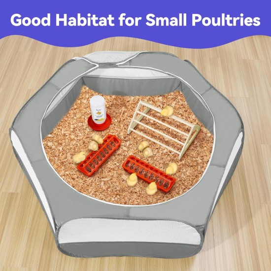 Pawaboo Small Animals Outdoor Enclosure, Waterproof Foldable Rabbit Outdoor Enclosure for Rabbits, Chickens, Kittens, Puppies, Rabbits, Hamsters, Visual Playpen with Mesh Zip and Nylon Base - Green Pawaboo Small Animals Outdoor Enclosure, Waterproof Foldable Rabbit Outdoor Enclosure for Rabbits, Chickens, Kittens, Puppies, Rabbits, Hamsters, Visual Playpen with Mesh Zip and Nylon Base - Green
