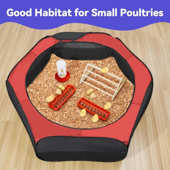 Pawaboo Small Animals Outdoor Enclosure, Waterproof Foldable Rabbit Outdoor Enclosure for Rabbits, Chickens, Kittens, Puppies, Rabbits, Hamsters, Visual Playpen with Mesh Zip and Nylon Base - Green Pawaboo Small Animals Outdoor Enclosure, Waterproof Foldable Rabbit Outdoor Enclosure for Rabbits, Chickens, Kittens, Puppies, Rabbits, Hamsters, Visual Playpen with Mesh Zip and Nylon Base - Green