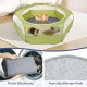Pawaboo Small Animals Outdoor Enclosure, Waterproof Foldable Rabbit Outdoor Enclosure for Rabbits, Chickens, Kittens, Puppies, Rabbits, Hamsters, Visual Playpen with Mesh Zip and Nylon Base - Green Pawaboo Small Animals Outdoor Enclosure, Waterproof Foldable Rabbit Outdoor Enclosure for Rabbits, Chickens, Kittens, Puppies, Rabbits, Hamsters, Visual Playpen with Mesh Zip and Nylon Base - Green