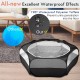 Pawaboo Small Animals Outdoor Enclosure, Waterproof Foldable Rabbit Outdoor Enclosure for Rabbits, Chickens, Kittens, Puppies, Rabbits, Hamsters, Visual Playpen with Mesh Zip and Nylon Base - Green Pawaboo Small Animals Outdoor Enclosure, Waterproof Foldable Rabbit Outdoor Enclosure for Rabbits, Chickens, Kittens, Puppies, Rabbits, Hamsters, Visual Playpen with Mesh Zip and Nylon Base - Green