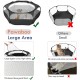 Pawaboo Small Animals Outdoor Enclosure, Waterproof Foldable Rabbit Outdoor Enclosure for Rabbits, Chickens, Kittens, Puppies, Rabbits, Hamsters, Visual Playpen with Mesh Zip and Nylon Base - Green Pawaboo Small Animals Outdoor Enclosure, Waterproof Foldable Rabbit Outdoor Enclosure for Rabbits, Chickens, Kittens, Puppies, Rabbits, Hamsters, Visual Playpen with Mesh Zip and Nylon Base - Green