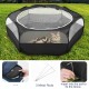 Pawaboo Small Animals Outdoor Enclosure, Waterproof Foldable Rabbit Outdoor Enclosure for Rabbits, Chickens, Kittens, Puppies, Rabbits, Hamsters, Visual Playpen with Mesh Zip and Nylon Base - Green Pawaboo Small Animals Outdoor Enclosure, Waterproof Foldable Rabbit Outdoor Enclosure for Rabbits, Chickens, Kittens, Puppies, Rabbits, Hamsters, Visual Playpen with Mesh Zip and Nylon Base - Green