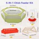 Pawaboo Small Animals Outdoor Enclosure, Waterproof Foldable Rabbit Outdoor Enclosure for Rabbits, Chickens, Kittens, Puppies, Rabbits, Hamsters, Visual Playpen with Mesh Zip and Nylon Base - Green Pawaboo Small Animals Outdoor Enclosure, Waterproof Foldable Rabbit Outdoor Enclosure for Rabbits, Chickens, Kittens, Puppies, Rabbits, Hamsters, Visual Playpen with Mesh Zip and Nylon Base - Green