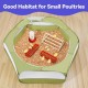 Pawaboo Small Animals Outdoor Enclosure, Waterproof Foldable Rabbit Outdoor Enclosure for Rabbits, Chickens, Kittens, Puppies, Rabbits, Hamsters, Visual Playpen with Mesh Zip and Nylon Base - Green Pawaboo Small Animals Outdoor Enclosure, Waterproof Foldable Rabbit Outdoor Enclosure for Rabbits, Chickens, Kittens, Puppies, Rabbits, Hamsters, Visual Playpen with Mesh Zip and Nylon Base - Green
