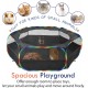 Pawaboo Small Animals Outdoor Enclosure, Waterproof Foldable Rabbit Outdoor Enclosure for Rabbits, Chickens, Kittens, Puppies, Rabbits, Hamsters, Visual Playpen with Mesh Zip and Nylon Base - Green Pawaboo Small Animals Outdoor Enclosure, Waterproof Foldable Rabbit Outdoor Enclosure for Rabbits, Chickens, Kittens, Puppies, Rabbits, Hamsters, Visual Playpen with Mesh Zip and Nylon Base - Green