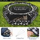 Pawaboo Small Animals Outdoor Enclosure, Waterproof Foldable Rabbit Outdoor Enclosure for Rabbits, Chickens, Kittens, Puppies, Rabbits, Hamsters, Visual Playpen with Mesh Zip and Nylon Base - Green Pawaboo Small Animals Outdoor Enclosure, Waterproof Foldable Rabbit Outdoor Enclosure for Rabbits, Chickens, Kittens, Puppies, Rabbits, Hamsters, Visual Playpen with Mesh Zip and Nylon Base - Green