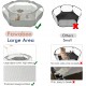 Pawaboo Small Animals Outdoor Enclosure, Waterproof Foldable Rabbit Outdoor Enclosure for Rabbits, Chickens, Kittens, Puppies, Rabbits, Hamsters, Visual Playpen with Mesh Zip and Nylon Base - Green Pawaboo Small Animals Outdoor Enclosure, Waterproof Foldable Rabbit Outdoor Enclosure for Rabbits, Chickens, Kittens, Puppies, Rabbits, Hamsters, Visual Playpen with Mesh Zip and Nylon Base - Green