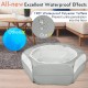 Pawaboo Small Animals Outdoor Enclosure, Waterproof Foldable Rabbit Outdoor Enclosure for Rabbits, Chickens, Kittens, Puppies, Rabbits, Hamsters, Visual Playpen with Mesh Zip and Nylon Base - Green Pawaboo Small Animals Outdoor Enclosure, Waterproof Foldable Rabbit Outdoor Enclosure for Rabbits, Chickens, Kittens, Puppies, Rabbits, Hamsters, Visual Playpen with Mesh Zip and Nylon Base - Green