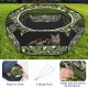 Pawaboo Small Animals Outdoor Enclosure, Waterproof Foldable Rabbit Outdoor Enclosure for Rabbits, Chickens, Kittens, Puppies, Rabbits, Hamsters, Visual Playpen with Mesh Zip and Nylon Base - Green Pawaboo Small Animals Outdoor Enclosure, Waterproof Foldable Rabbit Outdoor Enclosure for Rabbits, Chickens, Kittens, Puppies, Rabbits, Hamsters, Visual Playpen with Mesh Zip and Nylon Base - Green