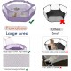 Pawaboo Small Animals Outdoor Enclosure, Waterproof Foldable Rabbit Outdoor Enclosure for Rabbits, Chickens, Kittens, Puppies, Rabbits, Hamsters, Visual Playpen with Mesh Zip and Nylon Base - Green Pawaboo Small Animals Outdoor Enclosure, Waterproof Foldable Rabbit Outdoor Enclosure for Rabbits, Chickens, Kittens, Puppies, Rabbits, Hamsters, Visual Playpen with Mesh Zip and Nylon Base - Green