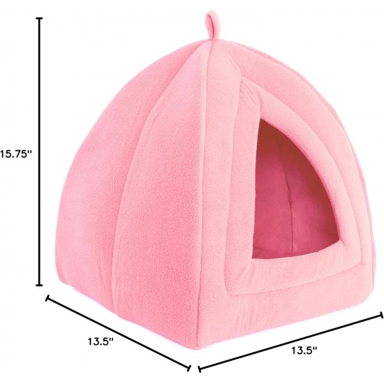 Petmaker Katzenhaus – Innenbett mit abnehmbarem Schaumstoffkissen – Haustierzelt für Welpen, Kaninchen, Meerschweinchen, Igel und andere Kleintiere (Rosa) Petmaker Katzenhaus – Innenbett mit abnehmbarem Schaumstoffkissen – Haustierzelt für Welpen, Kaninchen, Meerschweinchen, Igel und andere Kleintiere (Rosa)