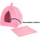 Petmaker Katzenhaus – Innenbett mit abnehmbarem Schaumstoffkissen – Haustierzelt für Welpen, Kaninchen, Meerschweinchen, Igel und andere Kleintiere (Rosa) Petmaker Katzenhaus – Innenbett mit abnehmbarem Schaumstoffkissen – Haustierzelt für Welpen, Kaninchen, Meerschweinchen, Igel und andere Kleintiere (Rosa)