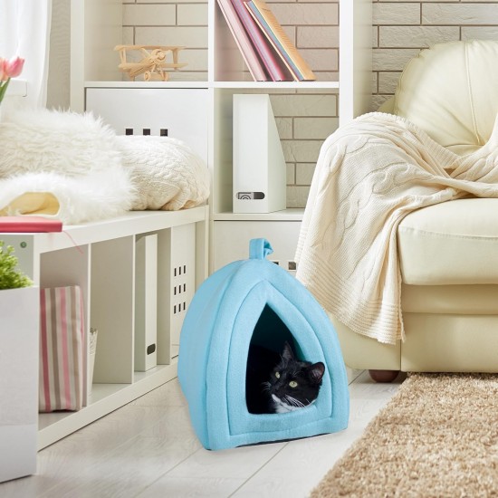 Petmaker Katzenhaus – Innenbett mit abnehmbarem Schaumstoffkissen – Haustierzelt für Welpen, Kaninchen, Meerschweinchen, Igel und andere Kleintiere (Rosa) Petmaker Katzenhaus – Innenbett mit abnehmbarem Schaumstoffkissen – Haustierzelt für Welpen, Kaninchen, Meerschweinchen, Igel und andere Kleintiere (Rosa)