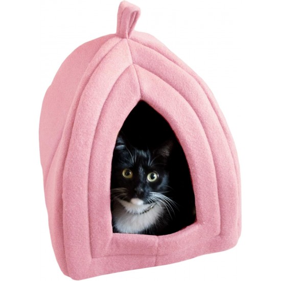Petmaker Katzenhaus – Innenbett mit abnehmbarem Schaumstoffkissen – Haustierzelt für Welpen, Kaninchen, Meerschweinchen, Igel und andere Kleintiere (Rosa) Petmaker Katzenhaus – Innenbett mit abnehmbarem Schaumstoffkissen – Haustierzelt für Welpen, Kaninchen, Meerschweinchen, Igel und andere Kleintiere (Rosa)